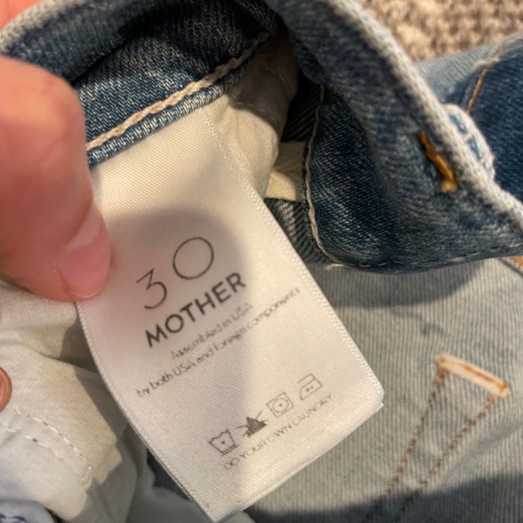 Mother Superior Size 30 High Waist Hiker Hover Undone Hem - Picture 3 of 13